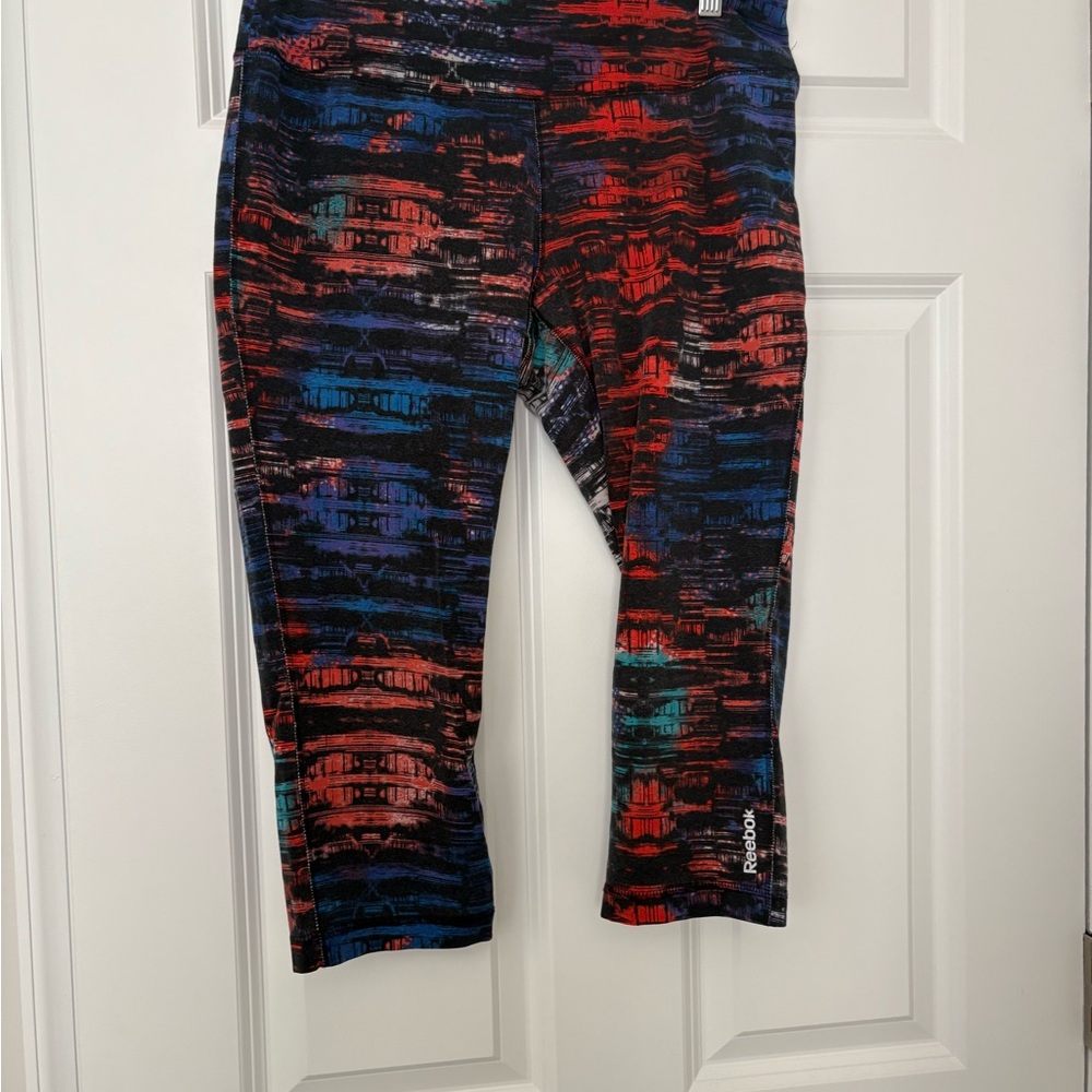 Reebok Women's Colorful Abstract Capris